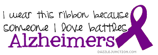 Alzheimers Awareness Ribbon