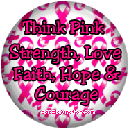 Think Pink Button Breast Cancer image