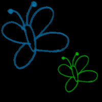 Delicate Butterflies Background