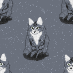 Gray Cat Background
