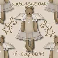 Bear Pearl Ribbon Background