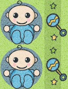 Baby Boy Rattle Background