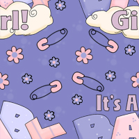 Its A Girl Background
