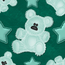 Teal Bear Background