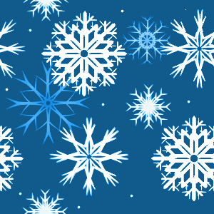 Blue Snowflakes Background