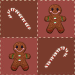 Gingerbread Candycane Background