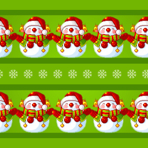 Snowman Stripes Background