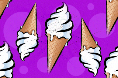 Ice Creme Cones Background
