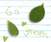 Go Green Note Background