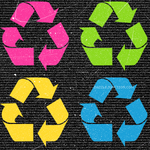 Grungy Recycle Background