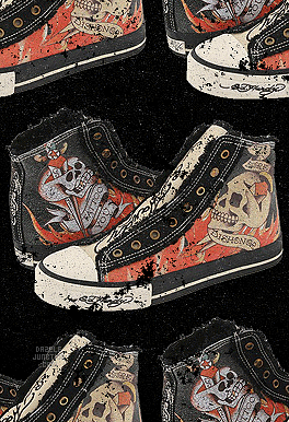 Ed Hardy Shoes Background
