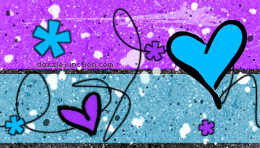 Blue Purple Heart Background