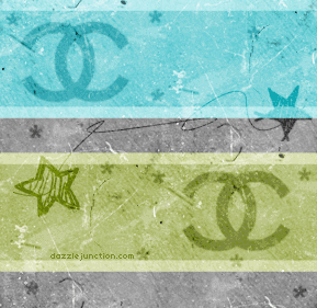 Chanel Blue Green Background