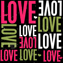 Flashing Love Background