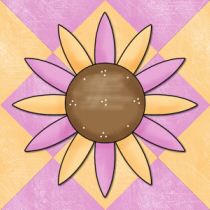 Flower Diagonal Background