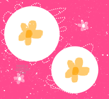 Flower Dots Background