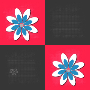 Flower Squares Background