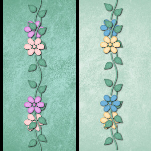 Flower Stripes Background