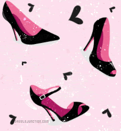 Shoes Hearts Background