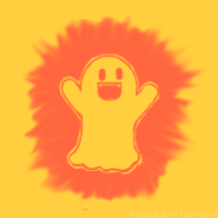 Orange Ghost Background
