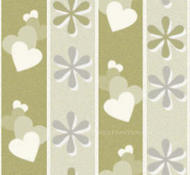 White Green Background