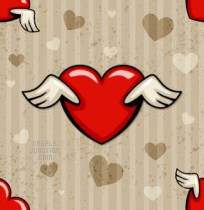 Winged Heart Background