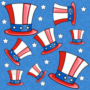 Scattered Hats Background