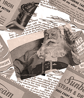 Vintage Santa Background