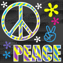 Zebra Peace Background