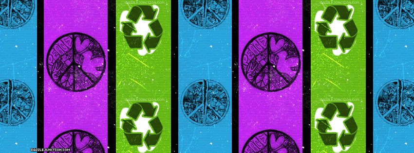 Peace Love Recycle Facebook Cover