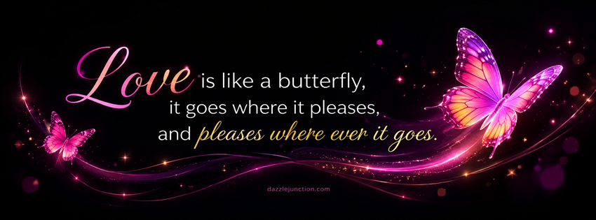 Love Butterfly Facebook Cover