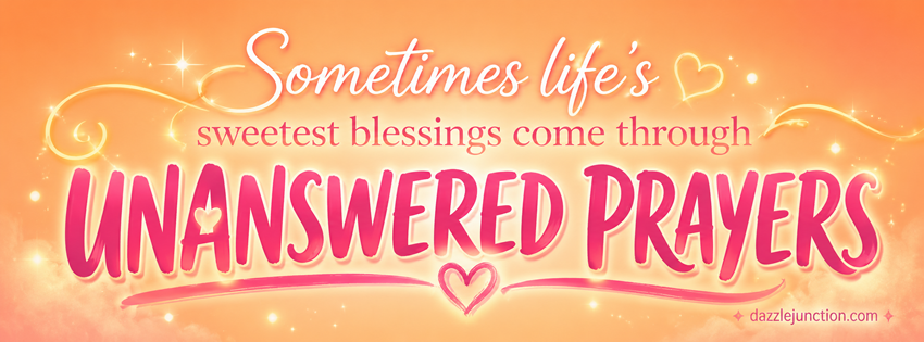 Unanswered Prayers Facebook Cover