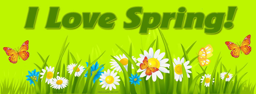 I Love Spring Facebook Cover