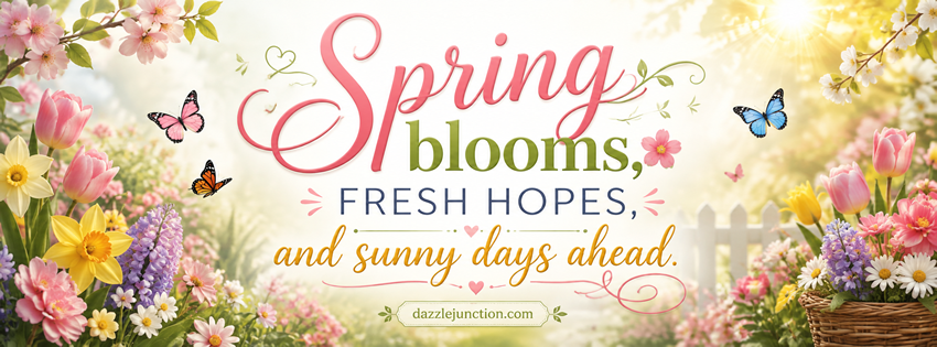 Spring Blooms Facebook Cover
