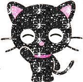 Pink Black Cat