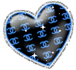 Black Blue Heart