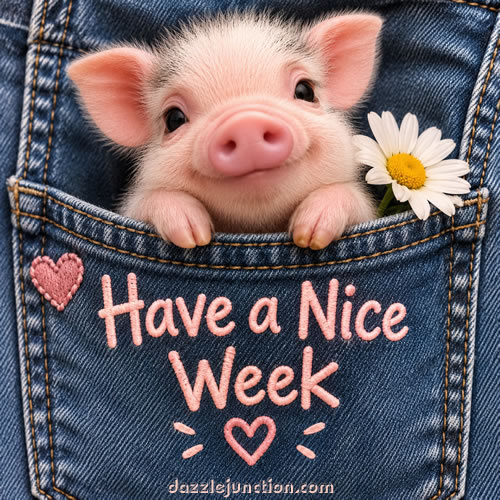 Piglet Nice Week Cute Animals image