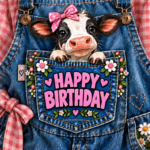 Happy B Day Cow