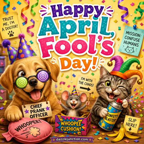 April Fools Pupcatmse April Fools Day image