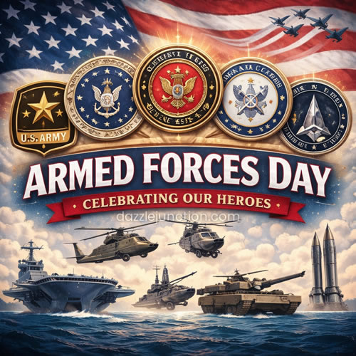 Celebrating Heroes Armed Forces Day image