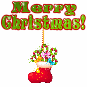 Merry Christmas Stocking Christmas Glitter image