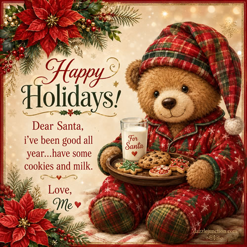 Milk Cookies For Santa Christmas Pictures image