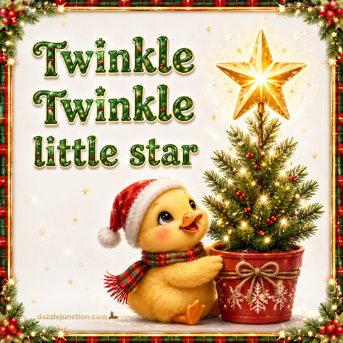 Twinkle Star Duck Christmas Pictures image