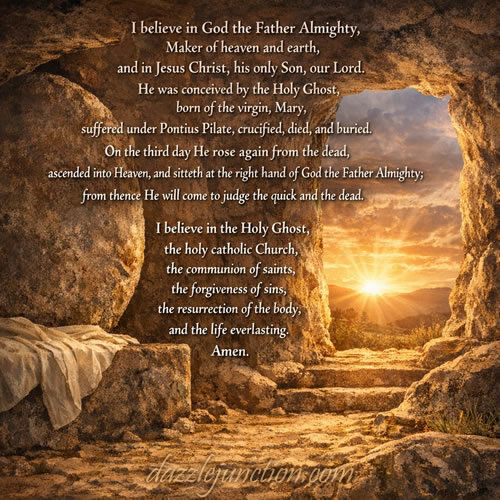 Apostles Creed Christian Easter image