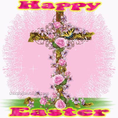 Flower Cross Christian Easter image