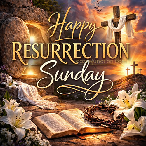 Happy Resurrection Sunday Christian Easter image