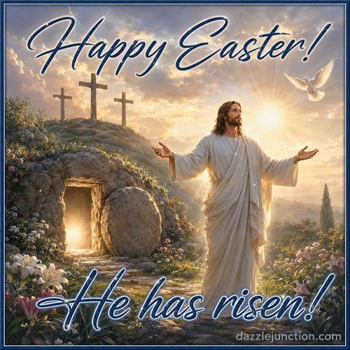 He Has Risen Blue