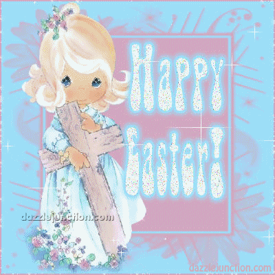 Little Girl Cross Glitter