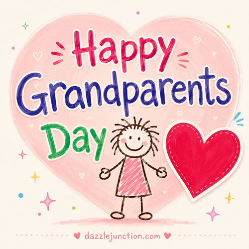 Grand Parents Day Heart