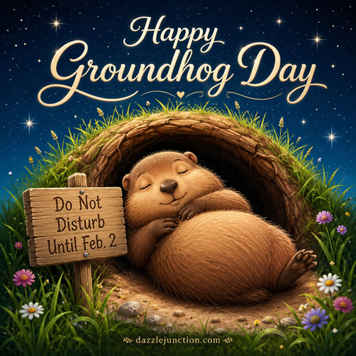 Sleepy Groundhog